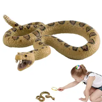 Реалистична играчка-змия Реалистична зловеща шега, имитирующая ужасна играчка-змия, модел на изкуствена гърмяща змия в Деня на шегата