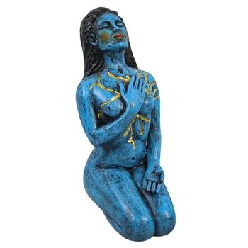 Скулптура на Богиня на изцелението Серия Healing Коленопреклоненная Любов Към себе си Скулптура на Богиня на Духа Декор Статуя на Ръчно Рисувани от Смола