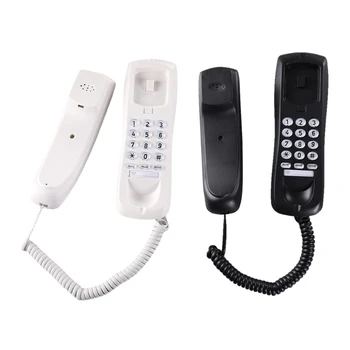 Стационарен Стенен Телефон HCD3588, Преносим Мини-Телефон, монтиран на стената Окачен Телефон за Домашния Офис, Спа-центъра на Хотела, Директна Доставка