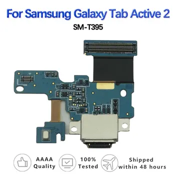 Такса USB порта-жак за зареждане за Samsung Galaxy Tab Active 2 SM-T395 за ремонт на платки с гъвкав кабел, дубликат част