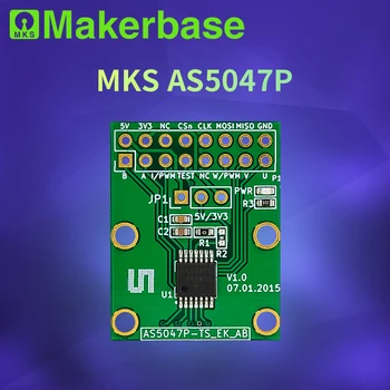 Такса адаптер Makerbase AS5047P Doggo ODrive SimpleFOC Magnetic SPI ABI Encoder на базата на AS5047P-TS_EK_AB