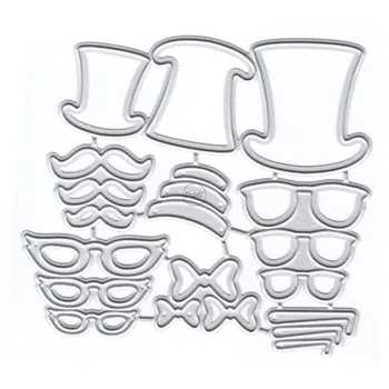 Шапки за очила DzIxY Метални Режещи Печати за Направата на Картичките Комплект За Щамповане на Хартиени Албуми Шаблони Джобове За съхранение на Консумативи